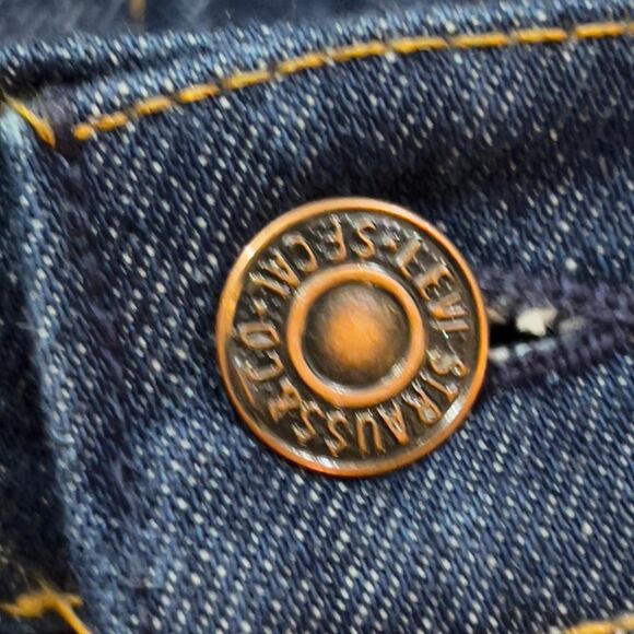 Vintage 70s Levi's Orange Tab Blue Flare Jeans - Men's Size 34 x 30 - Picture 3 of 11